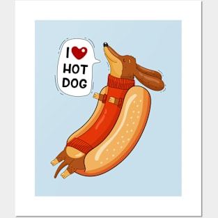 Hot dog and humor Posters and Art